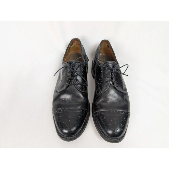 Allen Edmonds LEXINGTON 5101 Black Cap Toe Oxfords Derby Dress Shoes sz. 9 1/2 D main image 14